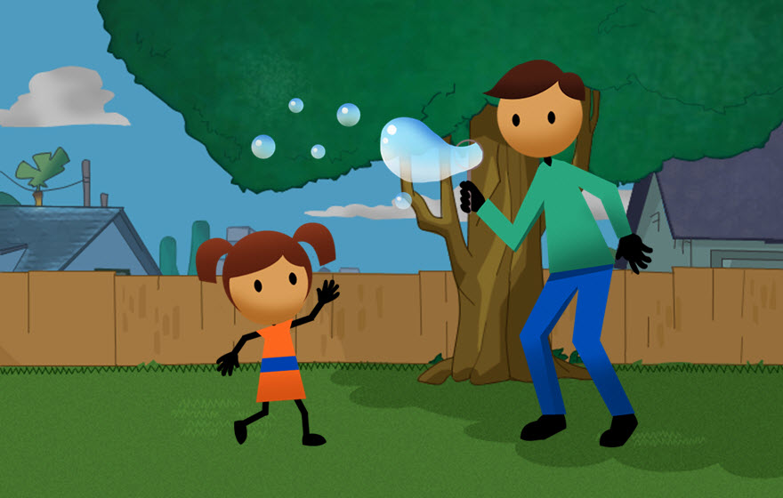 Physical Literacy | Toddler Bubble Catch